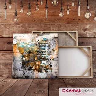 Graffiti μικρόφωνο, πίνακας σε καμβά