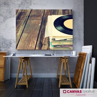 Δίσκοι Βινυλίου, πίνακας σε καμβά