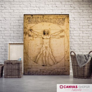 Βιτρούβιος Άντρας, πίνακας σε καμβά