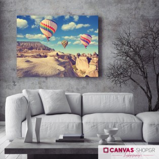 Αερόστατα, πίνακας σε καμβά