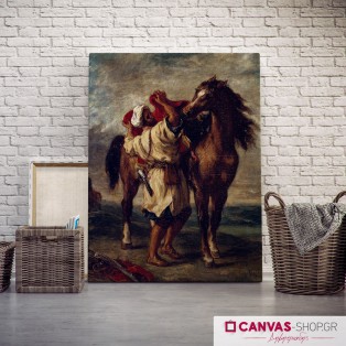 Delacroix: Άραβας, πίνακας σε καμβά