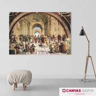 Ραφαήλ: Η σχολή των Αθηνών, πίνακας σε καμβά