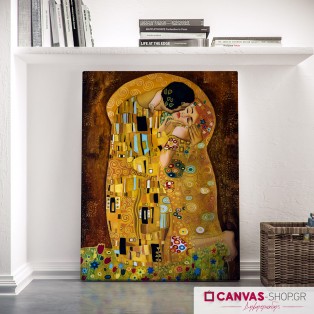 Gustav Klimt: Φιλί, πίνακας σε καμβά