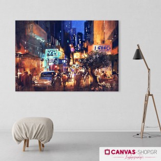  New York night, πίνακας σε καμβά
