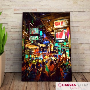 Downtown, πίνακας σε καμβά