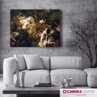 Delacroix: Ο Θάνατος του Σαρδανάπαλου, πίνακας σε καμβά