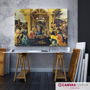 Botticelli: Η προσκύνηση των Βασιλέων, πίνακας σε καμβά