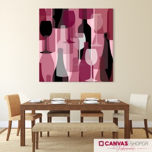 Κρασί, πίνακας σε καμβά