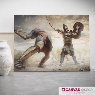 Μάχη, πίνακας σε καμβά