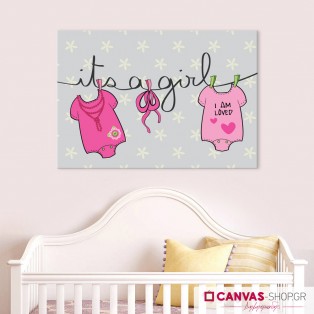 It's a girl, πίνακας σε καμβά