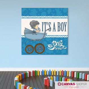 It's a boy, πίνακας σε καμβά