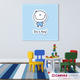 It's a boy, πίνακας σε καμβά