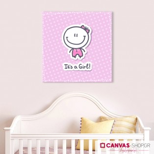 It's a girl, πίνακας σε καμβά