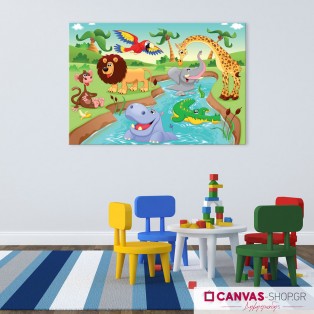 Αnimals , πίνακας σε καμβά