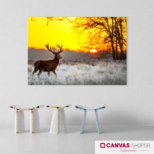 Κυνήγι, πίνακας σε καμβά