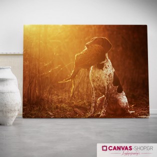 Κυνήγι, πίνακας σε καμβά