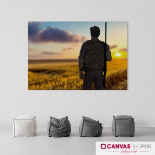 Κυνήγι, πίνακας σε καμβά