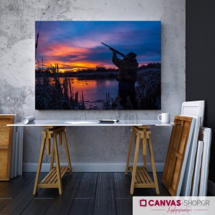 Κυνήγι, πίνακας σε καμβά