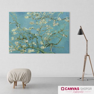 Vincent van Gogh: Ανθισμένη Αμυγδαλιά, πίνακας σε καμβά