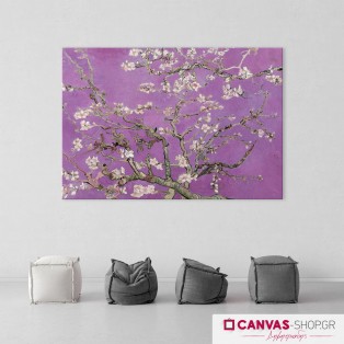 Vincent van Gogh: Ανθισμένη Αμυγδαλιά (Ροζ), πίνακας σε καμβά