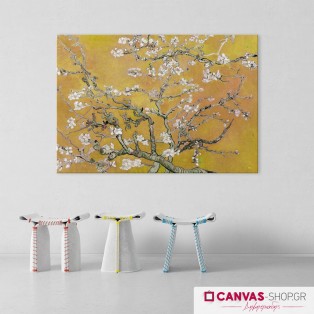 Vincent van Gogh: Ανθισμένη Αμυγδαλιά (Χρυσό), πίνακας σε καμβά