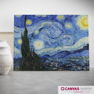 Vincent van Gogh: Starry Night, πίνακας σε καμβά