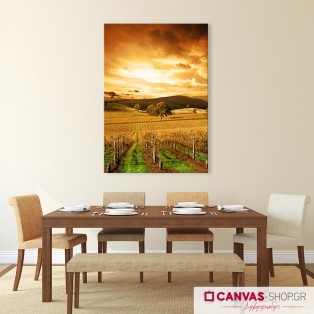 Ηλιοβασίλεμα , πίνακας σε καμβά