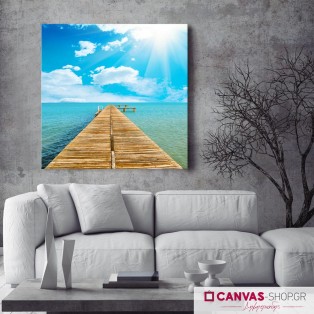 Αποβάθρα , πίνακας σε καμβά