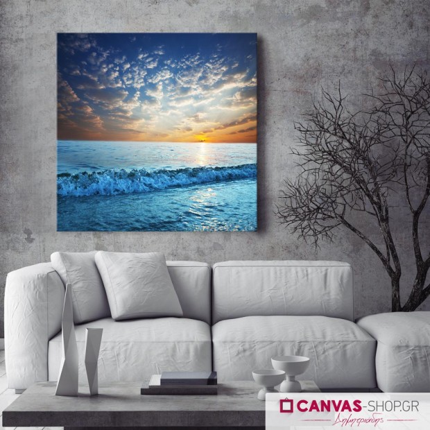 Ηλιοβασίλεμα στην Θάλασσα 3, πίνακας σε καμβά