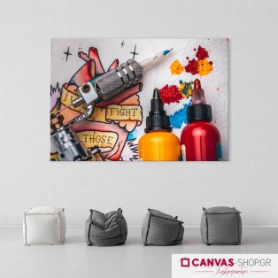 Tattoo Lovers, πίνακας σε καμβά