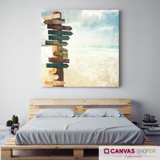 Πόλεις του Κόσμου , πίνακας σε καμβά