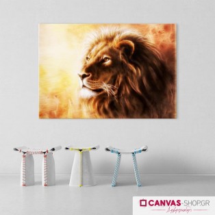 Λιοντάρι, πίνακας σε καμβά