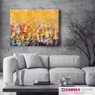 Λουλούδια, πίνακας σε καμβά