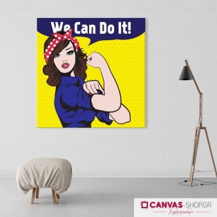 We Can Do it, πίνακας σε καμβά