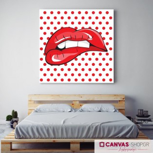 Biting Lips, πίνακας σε καμβά