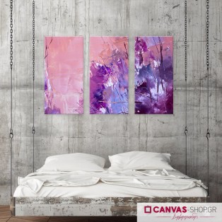 Αφηρημένη Τέχνη, τρίπτυχος πίνακας σε καμβά