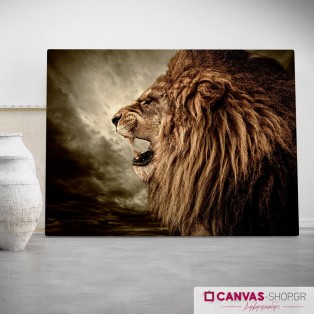 Λιοντάρι, πίνακας σε καμβά